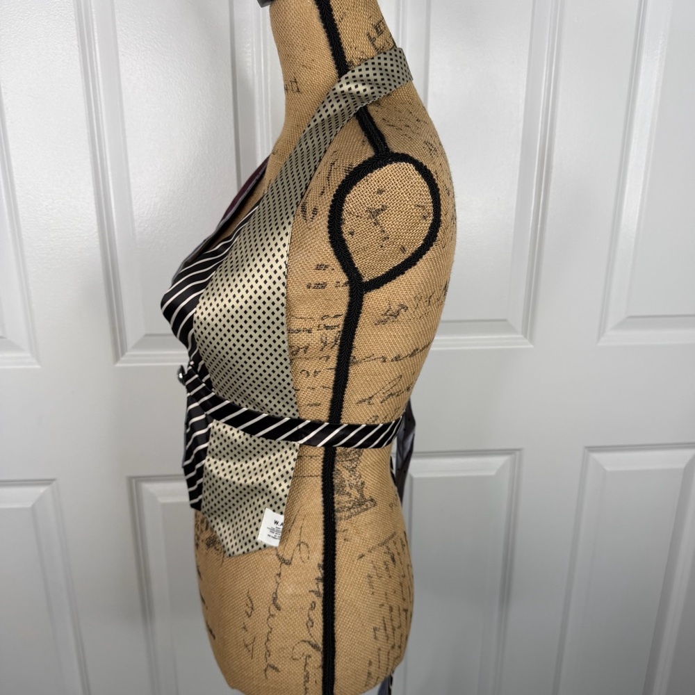 Statement Patchwork Tie Halter Vest Top | Size M … - image 13